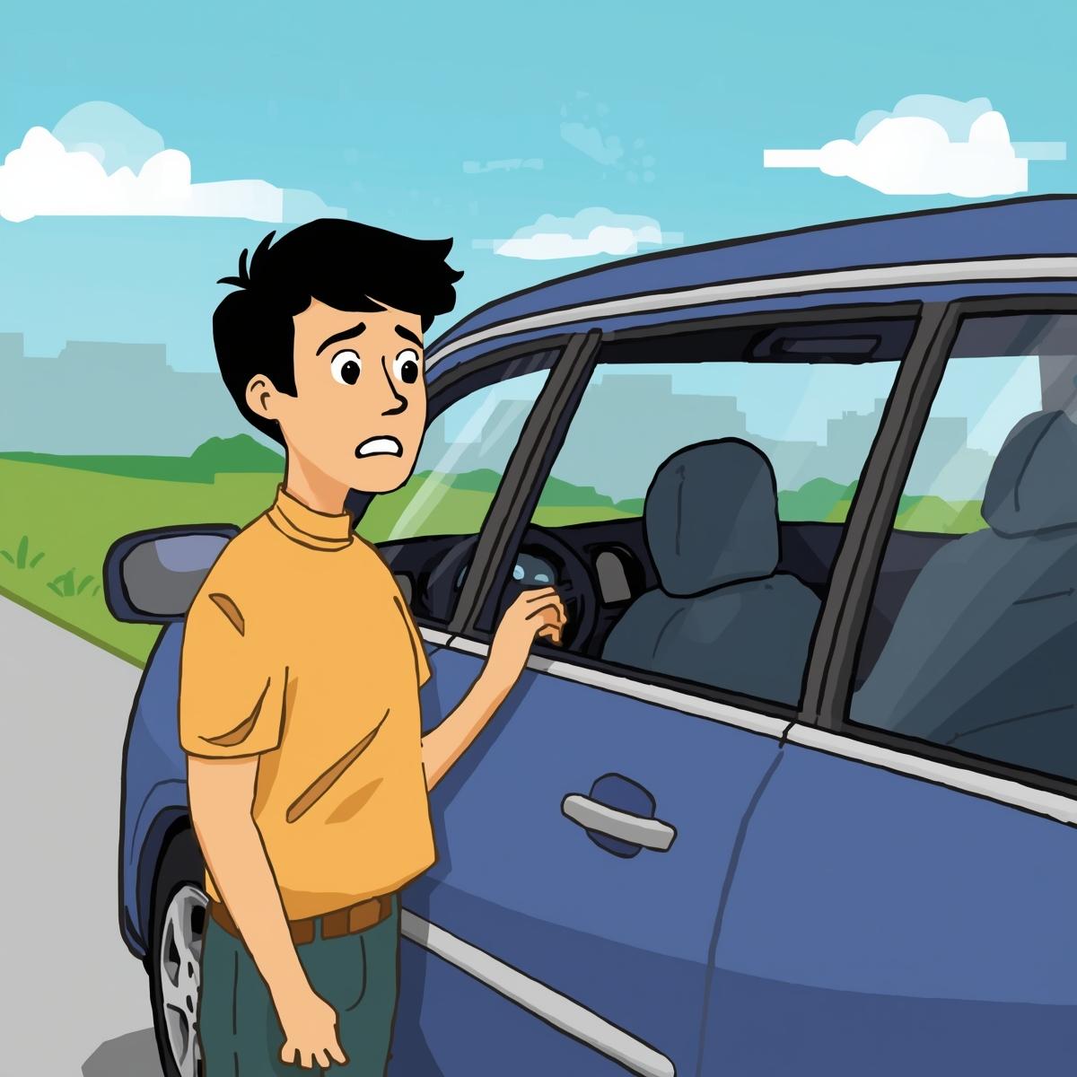 cách mở cửa xe khi quên chìa