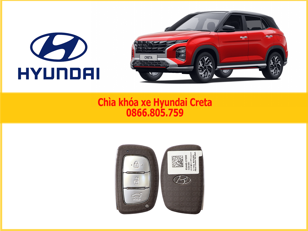 Smartkey Hyundai chính hãng